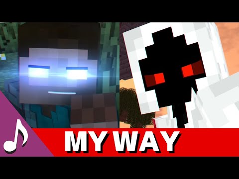 ♪ "MY WAY" [SashaMT Animations Minecraft Music Video] ♪ Herobrine VS Entity 303 Montage