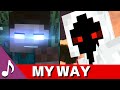 MY WAY SashaMT Animations Minecraft Music Video Herobrine VS Entity 303 Montage