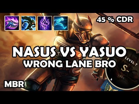 Riot-K9 Nasus Vs Yasuo | 45% CDR StormRaiders Surge | Season 7