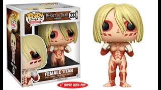FUNKO ATTACK ON TITAN POP! ANIMATION FEMALE TITAN 6 VINYL FIGURE REVIEW