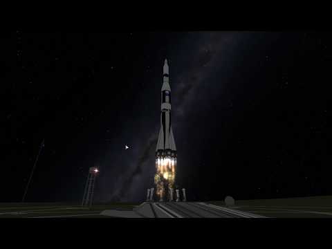 KSP RSS/RO/RP-1 Human Lunar Landing (Watch in 2x speed)