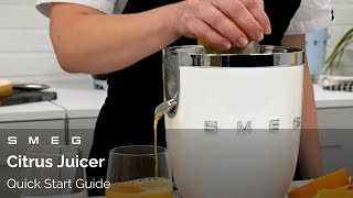 Video of Smeg Glossy Black Retro Citrus Juicer 70W