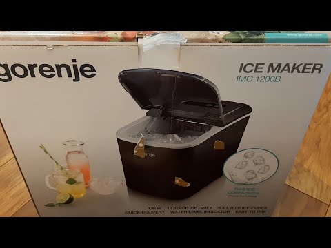Gorenje | Ledo kubelių gaminimo aparatas | IMD1200W | Talpa 1,8 L | Baltas video