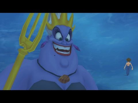 Kingdom Hearts: Giant Ursula Boss Fight (PS3 1080p)