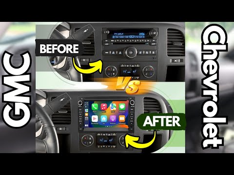 Car Stereo for GMC Sierra 1500 2006, 7 Inch Android 13 Touchscreen Radio with Wireless CarPlay & Android Auto, GPS Navigation, Bluetooth, AHD Backup Camera, FM, SWC, Microphone video review thumbnail