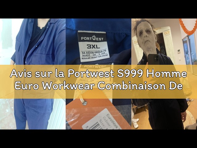 Vídeo relacionado con Portwest S999 Mono De Trabajo De Polialgodón Euro Workwear Para Hombre Rojo, L