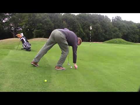 Immovable Obstruction on your line of play on the putting green