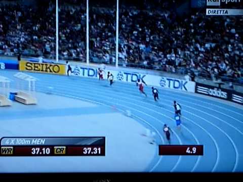 Mondiali Daegu 2011 - Finale 4x100 m M - Jamaica oro 37.04 WR
