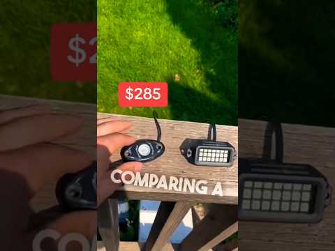Cheap V.S Expensive Rock Lights comparison… 👀⚡️ #shorts