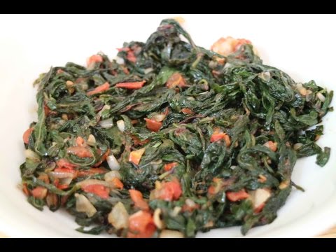 Zambian Food | Kalembula Sweet Potato Leaves