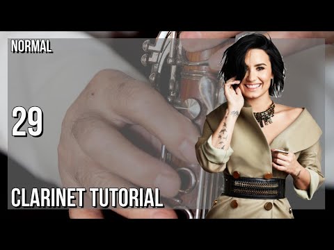 How to play 29 by Demi Lovato on Clarinet (Tutorial)