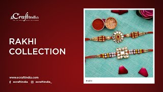 Discover eCraftIndia's Exquisite Set of 2 Designer Rakhis - Buy Rakhis Online