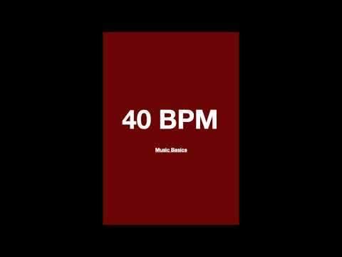 40 BPM   Metronome ( Wood Block )