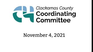 Download lagu Clackamas County Coordinating Committee (C4) - Nov. 4, 2021 mp3