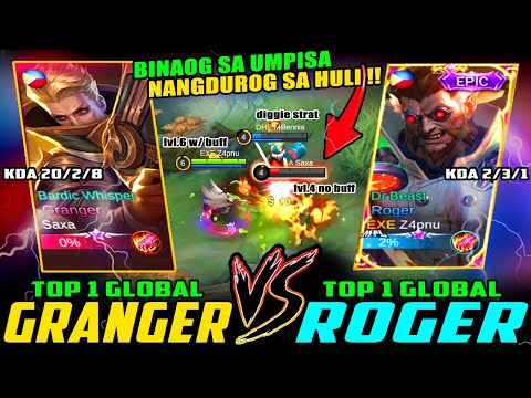 Yung Binaog siya pa Nangdurog! Top 1 Global Granger vs. Top 1 Global Roger ~ Mobile Legends