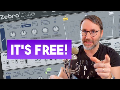 Wavetables with Zebralette 3: BEST Free Synth plugin 2024 🏆