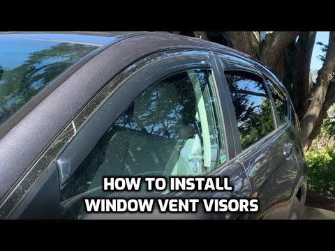 How to Install AVS In-Channel Window Vent Visors - 2016 Honda CRV