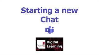 Microsoft Teams Tutorial - Using Chat - Starting a new Chat - 1