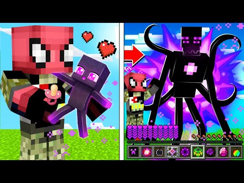 FAKİR YAVRU ENDERMAN SAHİPLENDİ! 😱🐺 - Minecraft