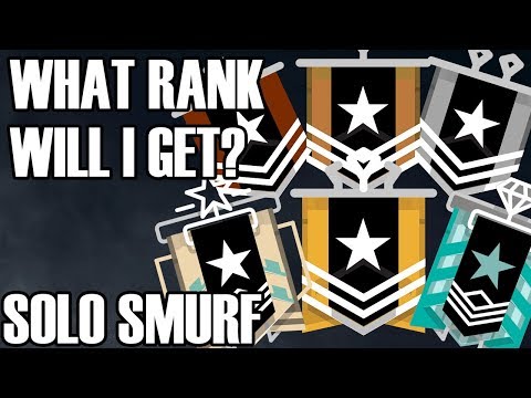 Solo Smurf: The Last Placement Match - Rainbow Six Siege