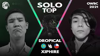  - DROPICAL VS XIPHIRE | Online World Beatbox Championship 2021 | TOP 8 | SOLO BATTLE