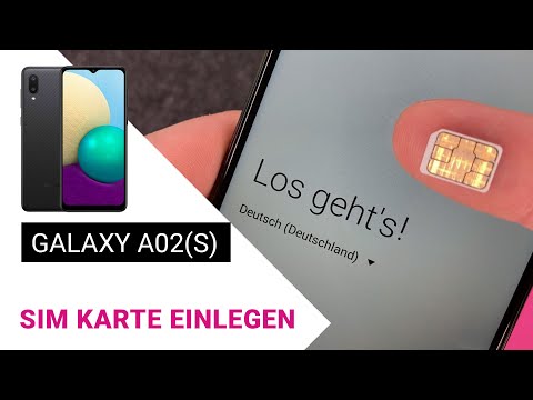 Samsung Galaxy A02 A02S SIM Karte einlegen