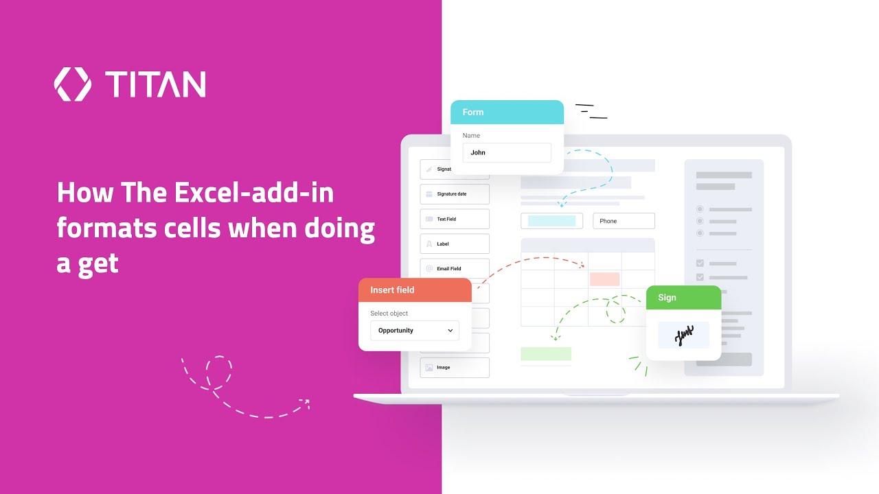 Titan Excel-add-in: How The Excel-add-in formats cells when doing a get