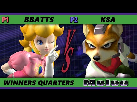 S@X 405 Online Winners Quarters - Bbatts (Peach) Vs. K8A (Fox) Smash Melee - SSBM