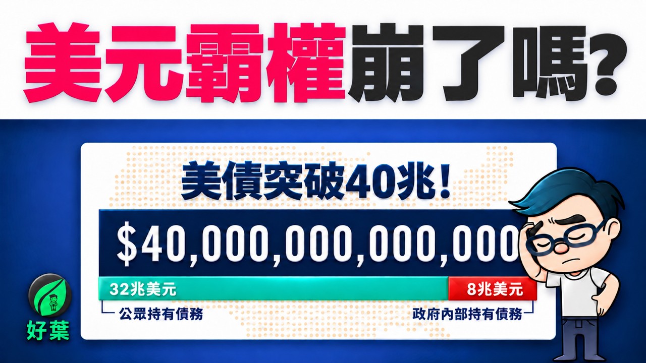 美債突破40兆，美元霸權崩了嗎？人民幣、歐元、加密貨幣，誰能接替美元？
