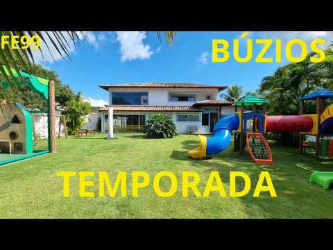 Casa fantástica a poucos metros da Praia em Búzios - RJ com 08 suítes, mais casa de hóspedes