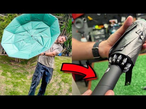 This armored umbrella is the most insane one I’ve ever tested! 😱☔