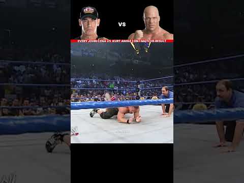 Every Kurt Angle vs John Cena 1 vs 1 Match Result Edit 💥 #wwe