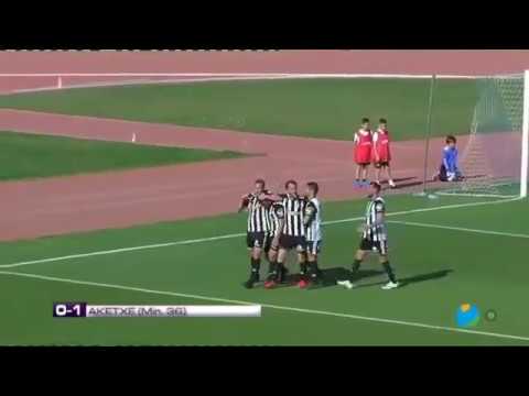 Goles San Fernando 1-2 FC Cartagena (Aketxe y Rubén Cruz)