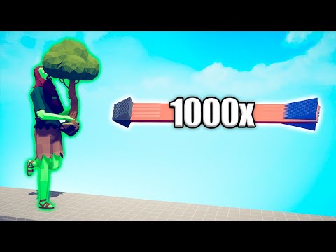 ZOMBIE TREE GIANT vs 1000x OVERPOWERED UNITS - TABS | Totally Accurate Battle Simulator 2024