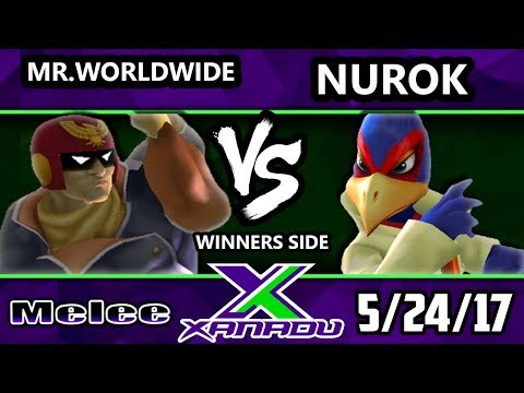 S@X 203 - Mr.WorldWide (Captain Falcon) Vs. Nurok (Falco) - Smash Melee Tournament - SSBM