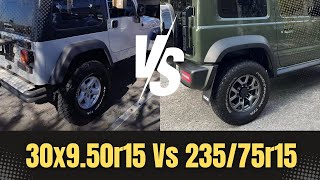 Switching From 30x9.50r15 To 235/75r15