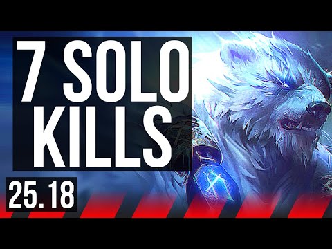 VOLIBEAR vs IRELIA (TOP) | 7 solo kills | KR Master | 25.18