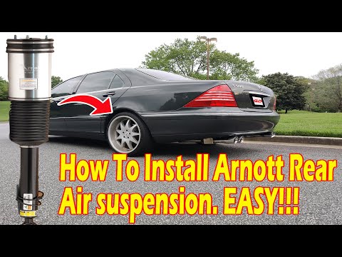 HOW TO FIX AIRMATIC AIR SUSPENSION | MERCEDES-BENZ Airmatic Replacement | S Class W220 | VERY EASY