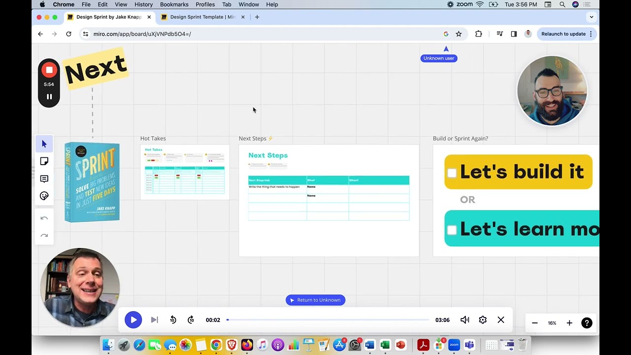 Design Sprint Training Online Course: Learn with a Miro Template with Jake Knapp Video Tutorials