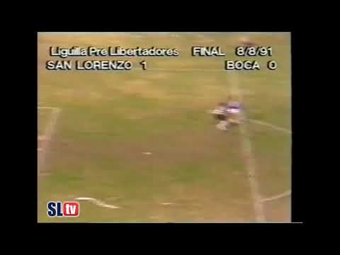 Carrizo, Fabian San Lorenzo vs Boca 1-0 Liguilla 1991 8/8/1991 #EstadisticasCasla