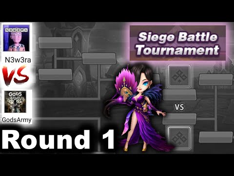 Siege Tournament Round 1 N3w3ra VS Godsarmy - Summoners War