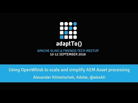 Using OpenWhisk to scale and simplify AEM Asset processing