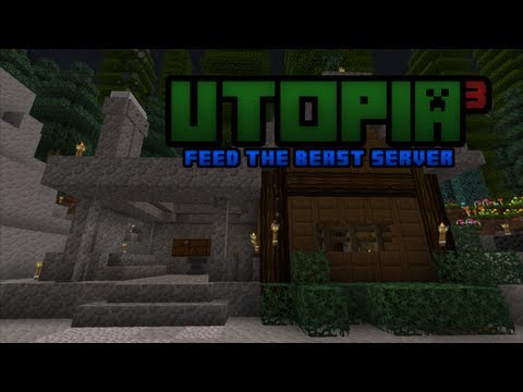 Utopia³ FTB Minecraft Server E3 - Cloak of Distortion, Blacksmith, and Water Mills