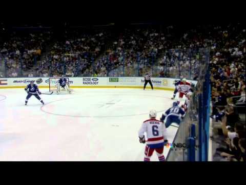 Alexander Semin goal. Washington Capitals vs Tampa Bay Lightning 4-2-12 NHL Hockey