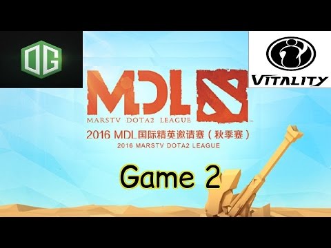 OG vs iG.Vitality - Game 2 - MDL 2016 Autumn - Highlights