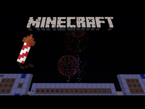 comment construire un feu d'artifice minecraft