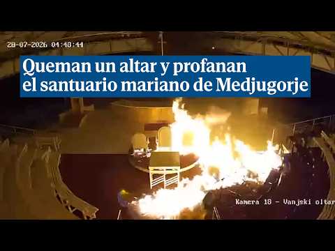 Cremen un altar i profanen el santuari marià de Medjugorje: "Diable amb faldilla"