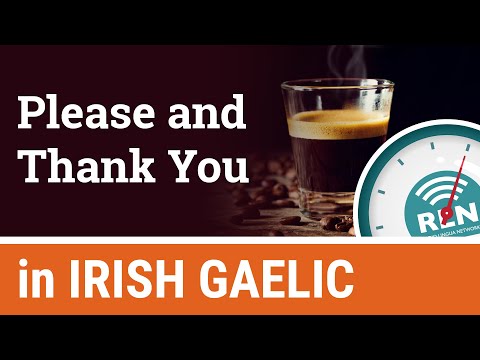 How to say Please and Thank You in Irish - One Minute Irish Lesson 2