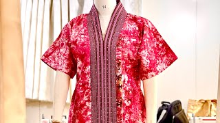 HOW TO CUT AND SEW KAFTAN WITH THE TRENDING ASHO-OKE COLLAR