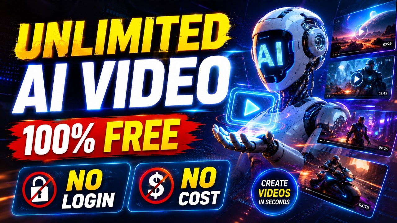 Unlimited Ai Video Generated 100% Free No login No Cost